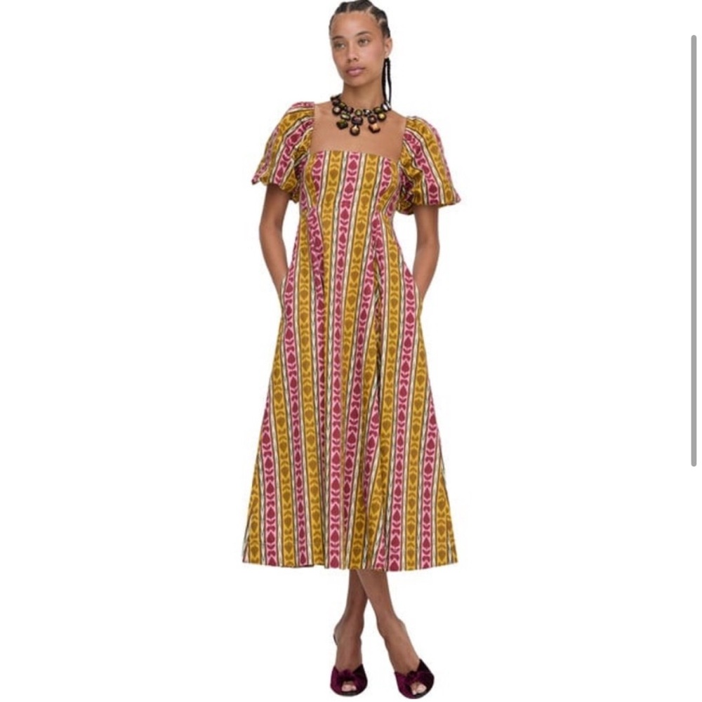 HILLHOUSE HOME THE MATILDA DRESS IN IKAT TOPIARY 🎀